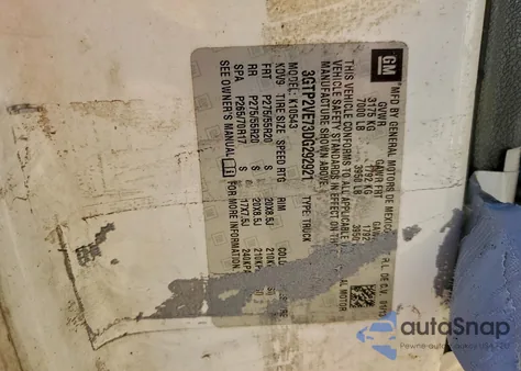 2013 GMC Sierra K1500 Sle z USA, uszkodzony, nr VIN 3GTP2VE73DG292921